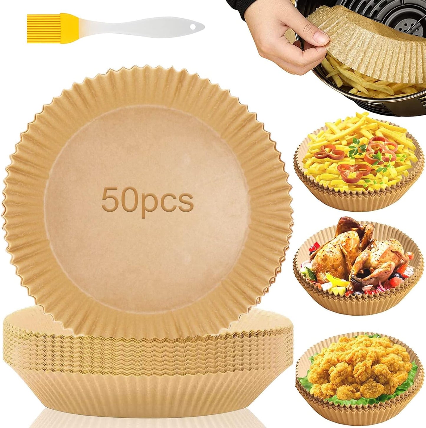 Papel Cocinar Freidora de Aire 50 UNDS