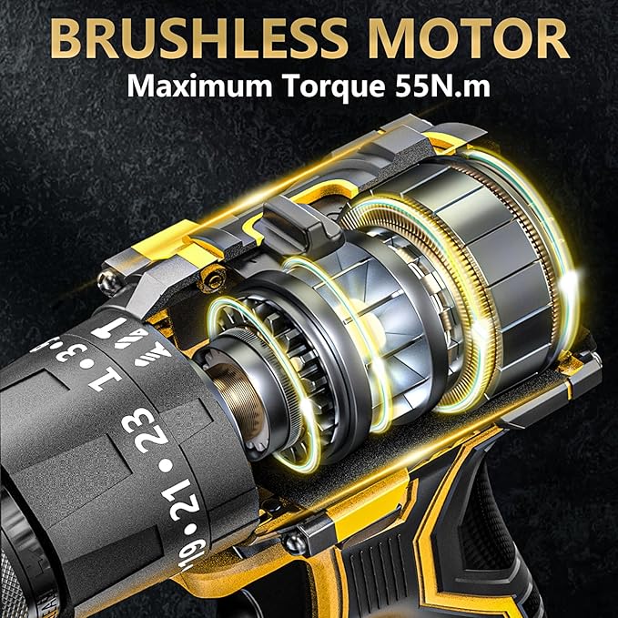 Taladro Percutor-Atornillador 21V con Accesorios – Kit Completo para el Hogar🏠