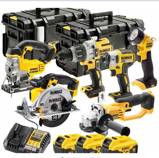 DeWalt DCK694P3 18V XR Cordless 6pc Kit with 3x 5.0Ah Batteries